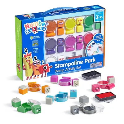 Learning Resources - Numberblocks - Aktivitetsset med stämplar (HM94563-SCA)