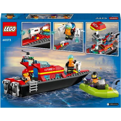 LEGO City Fire 60373 - Brandräddningsbåt