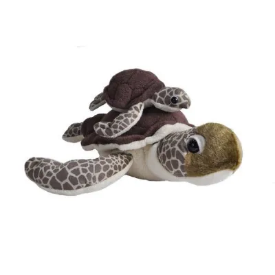 Wild Republic Gosedjur Mom & Baby 38 cm Havssköldpadda