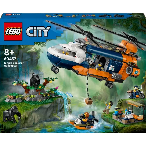 LEGO City Exploration 60437 - Helikopter från djungelforskare i läger