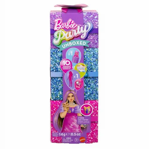 Barbie Glam Party Unboxed Pink Curvy Doll (JFY67)