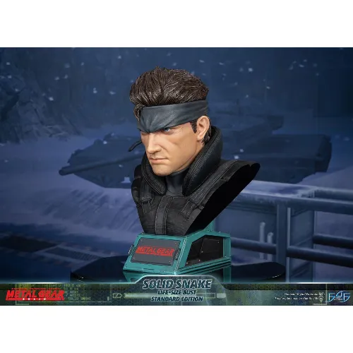 First4Figures Metal Gear Solid (Solid Snake byst i naturlig storlek) RESIN Staty