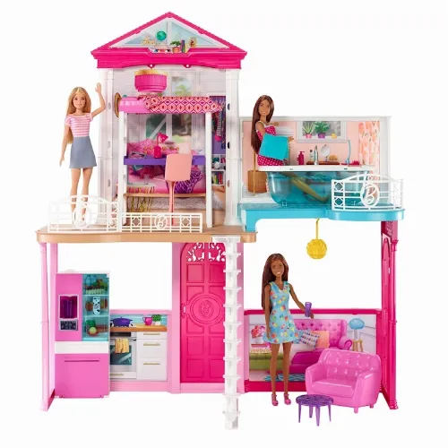 Barbie Hus med möbler och tillbehör (GLH56)