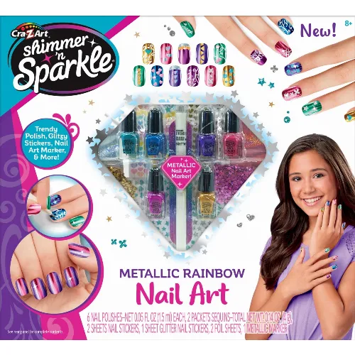 Shimmer ’n Sparkle Shimmer &#039;n Sparkle - Metallic Regnbåge Nagelkonst (65540)