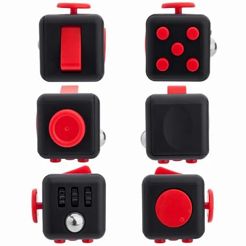 Fidget Cube, Svart/Röd