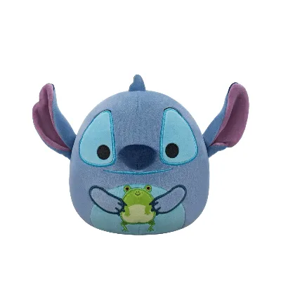 Squishmallows 20 cm plysch Disney Stitch - Stitch håller i en groda