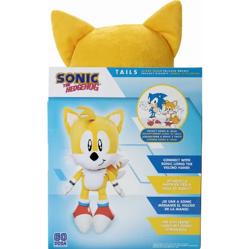 JAKKS Pacific Sega Sonic Jumbo Tails mjukisdjur, 50 cm
