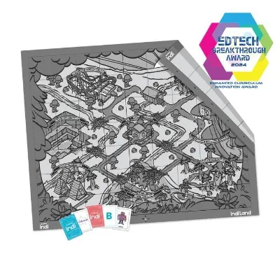 Sphero indi kodmatta och kort för läs- och skrivinlärning