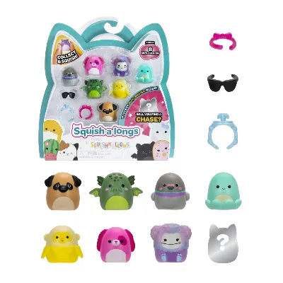 Squishalongs 2.5 cm 8 Pack S2 - Style 1