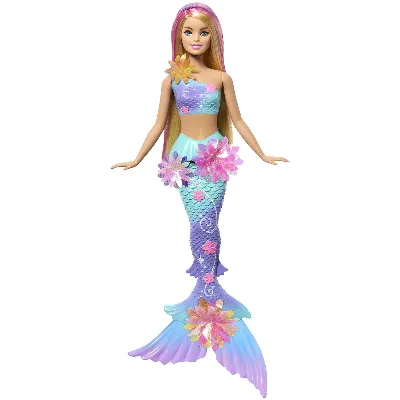 Barbie Vit sjöjungfrudocka med blommande magi (JDM72)