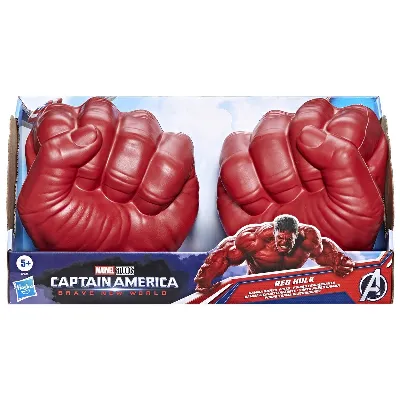 Marvel Avengers Captain America NWO, Red Hulk Smash Fists Gamma