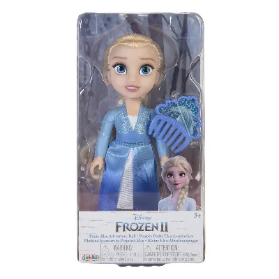 JAKKS Pacific Disney Frozen 6 tums liten docka med kam Äventyr Elsa