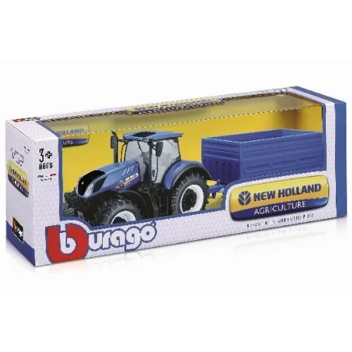 Tractor 1:32 w/trailer New Holland T7.315 ass.