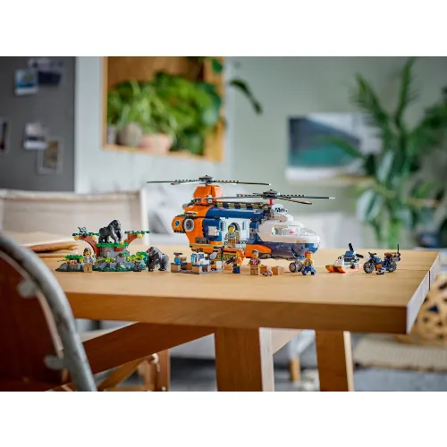 LEGO City Exploration 60437 - Helikopter från djungelforskare i läger