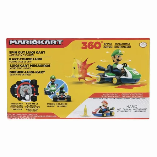 JAKKS Pacific Super Mario 2,5 tum Spin Out Mario Kart Luigi