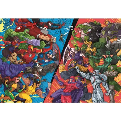 Clementoni Pussel 104 Pcs Marvel Heroes VS Villains