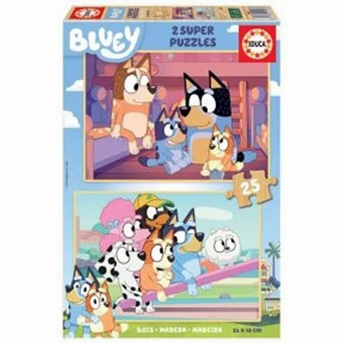 Educa Bluey 2 X 25 pussel - Trä ( 80-19407)