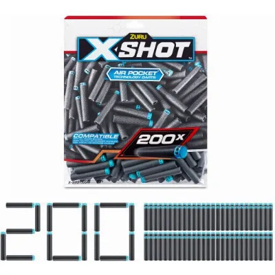 X-Shot Excel Foam Darts - refillförpackning, 200 skott