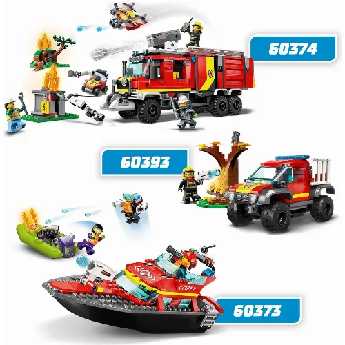 LEGO City Fire 60373 - Brandräddningsbåt