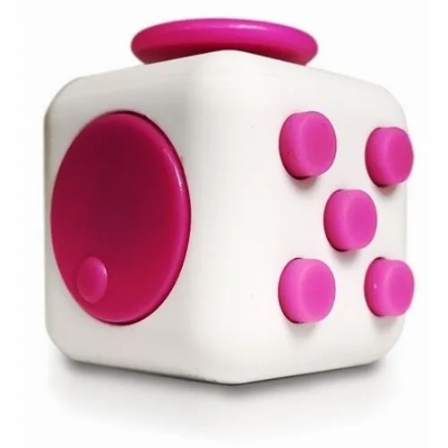 Fidget Cube, Vit/Rosa