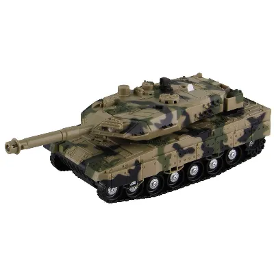 KLX Militär stridsvagn med friktion, ljus, ljud & Try-Me (534681)