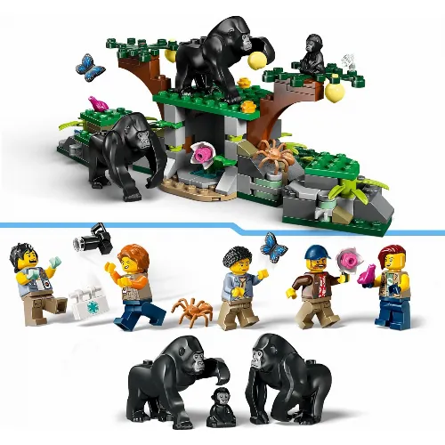 LEGO City Exploration 60437 - Helikopter från djungelforskare i läger
