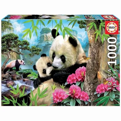 Educa 1000 bitar - Morgon Panda-pussel (017995)
