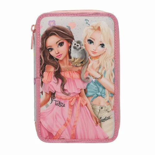 TOPModel Trippel pennfodral JUICY - aprikos, rosa, gul (413324)