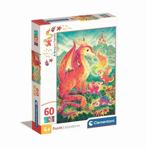 Clementoni Pussel 60 Pcs Noli A Dragon Family