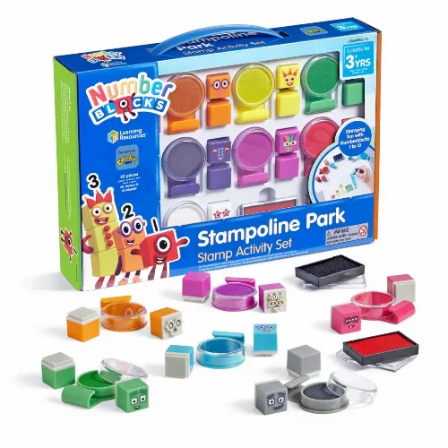 Learning Resources - Numberblocks - Aktivitetsset med stämplar (HM94563-SCA)