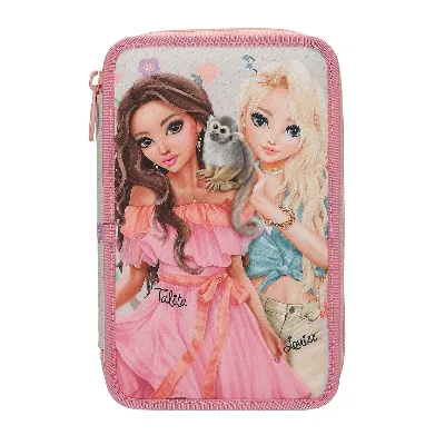 TOPModel Trippel pennfodral JUICY - aprikos, rosa, gul (413324)