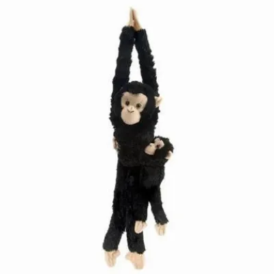 Wild Republic Gosedjur Hanging Monkeys Schimpans Med Bebis