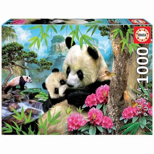 Educa 1000 bitar - Morgon Panda-pussel (017995)