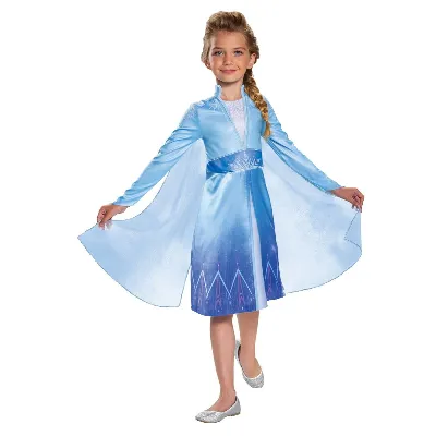 JAKKS Pacific Disguise Disney Frozen 2 Kostym Klassisk Resande Elsa XS (3-4)