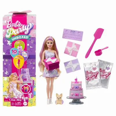 Barbie Party Unboxed-sortiment (JFG68)