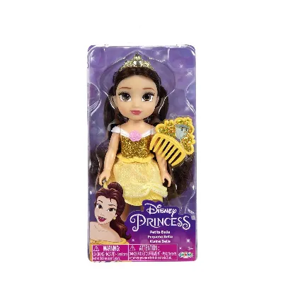 JAKKS Pacific Disney Princess 6 Inch Petite Doll med kam Belle
