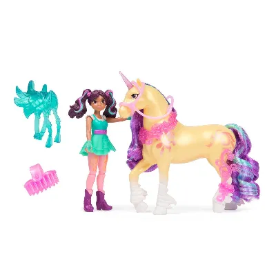 Unicorn Academy Docka & Enhörning V2 - Ava & Leaf (6072678)