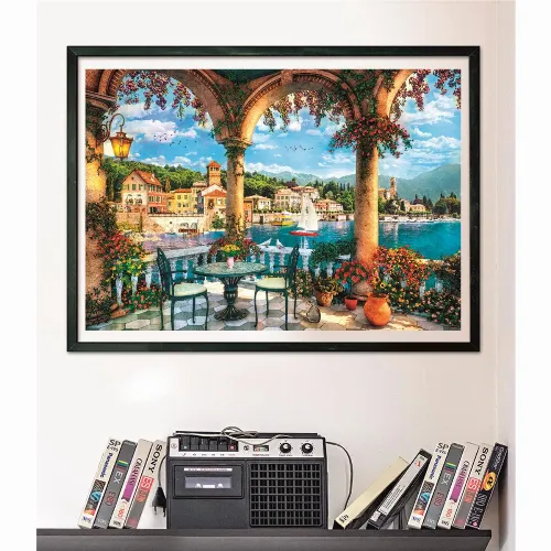 Clementoni Pussel 1000 Pcs CB High Quality Collection Balcony View Of Lake Como