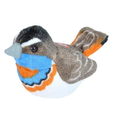 Wild Republic Gosedjur Bird With Sound 18 cm Blåhake