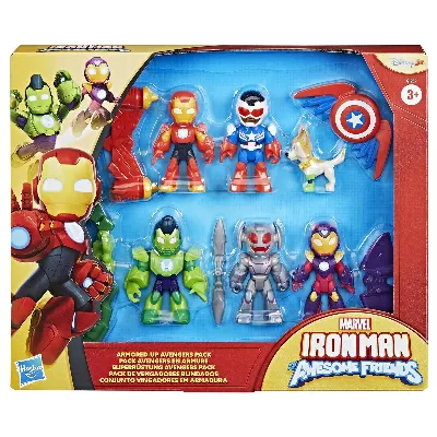 Marvel Iron Man And His Awesome Friends Armored-Up Avengers Pack