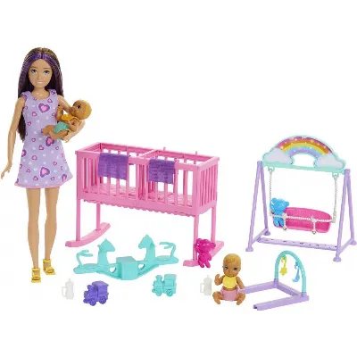 Barbie - Skipper tvillingdocka för barnkammare (HXM99)