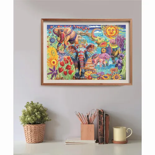 Clementoni Pussel 500 Pcs CB High Quality Collection Elephants Carnival