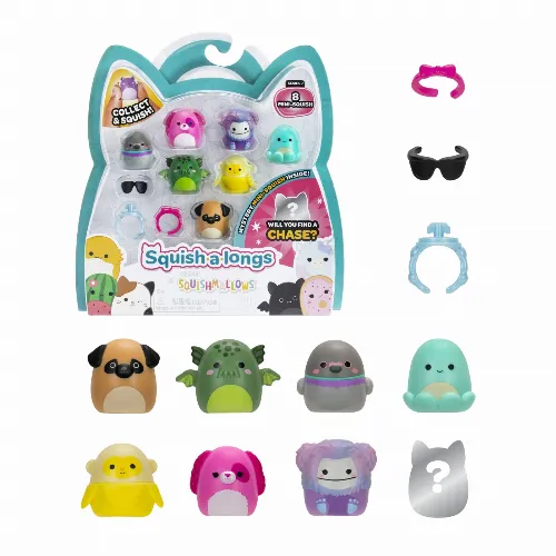 Squishalongs 2.5 cm 8 Pack S2 - Style 1