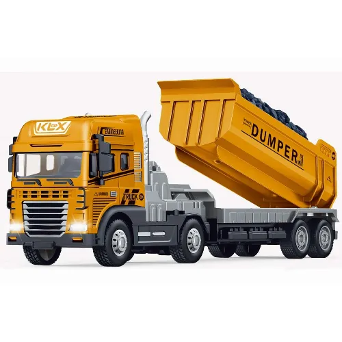 KLX Die-cast lastbil med dumper, friktion, ljus och ljud (534679)