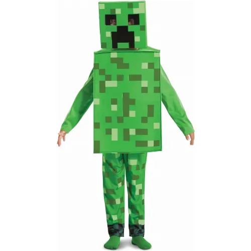 Minecraft Creeper Snygg kostym, 7-8 år, 127-136 cm