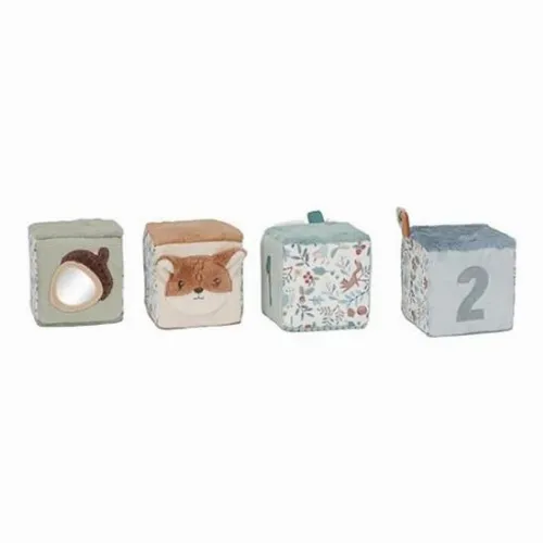Little Dutch Set med mjuka kuber Forest Friends (LD8916)