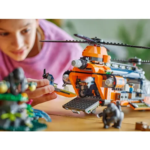 LEGO City Exploration 60437 - Helikopter från djungelforskare i läger