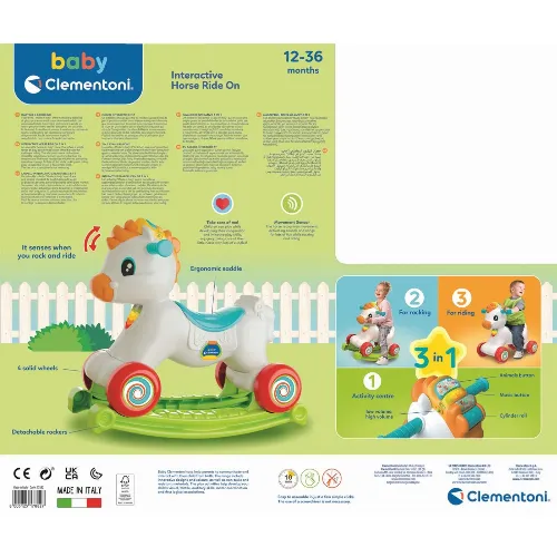 Clementoni Ride On 3 in 1 Horse