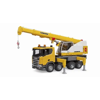 Bruder Scania Super 560R Liebherr kranbil med Light & Sound (03571)