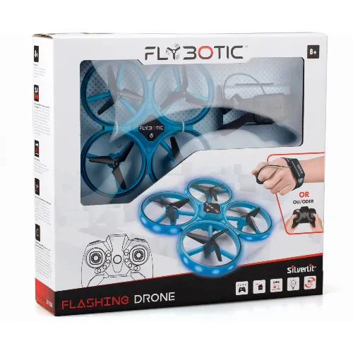 Flybotic Flashing -fjärrstyrd drönare, blå
